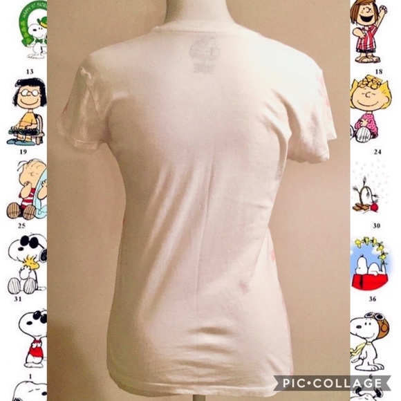 Peanuts Lucy “You Can Kiss Me When I Get My Present” Short Sleeve T-Shirt - Picture 3 of 3